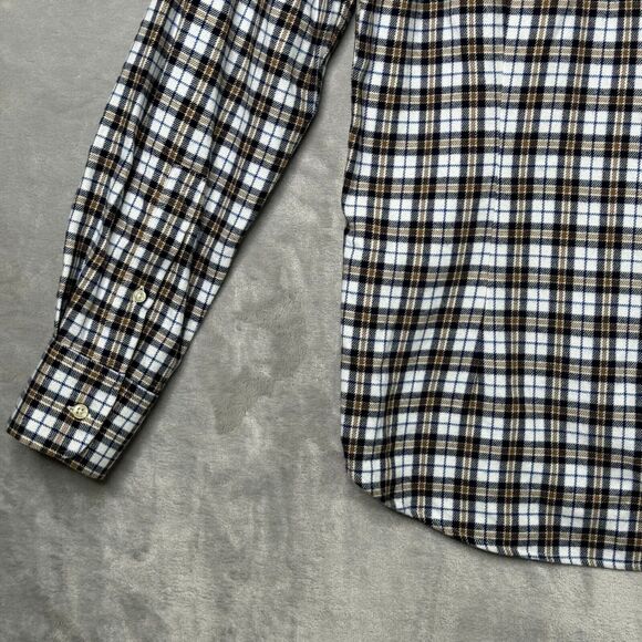 Epaulet Los Angeles Shirt Mens Medium Black White Plaid Cotton Flannel Outdoor - Picture 10 of 15